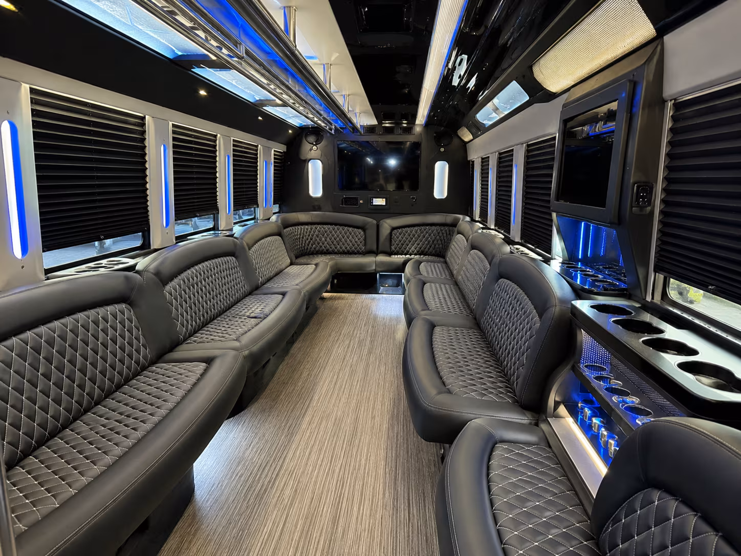 28 Passenger Party Bus Inside