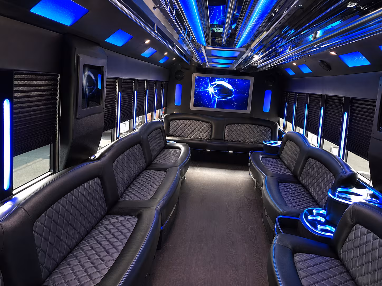 Torrance Birthday, Sweet 16, & Quinceañera Transportation party bus exterior