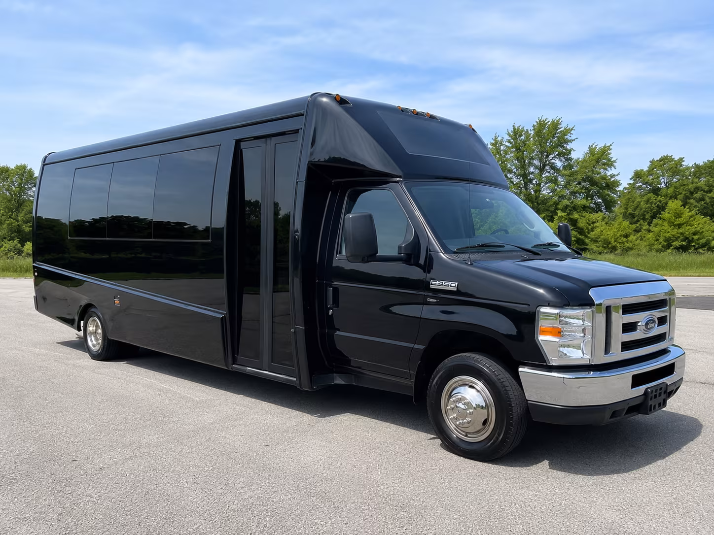 Torrance Corporate Transportation party bus exterior