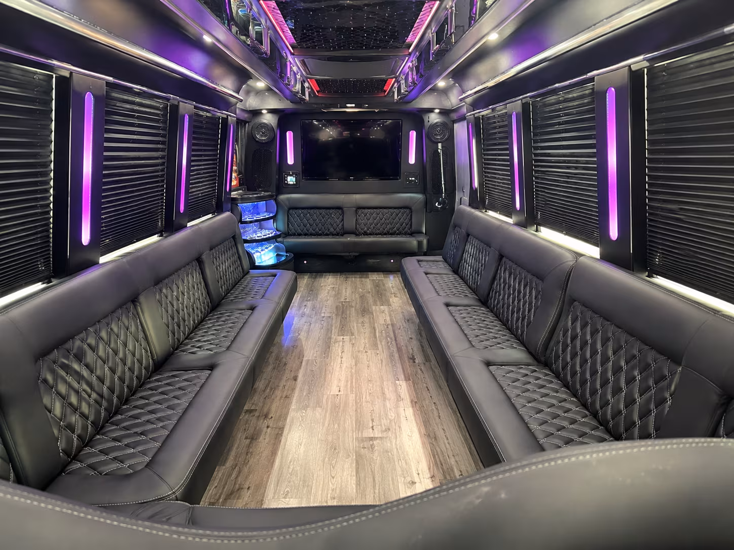 Torrance Private Event Transportation party bus exterior