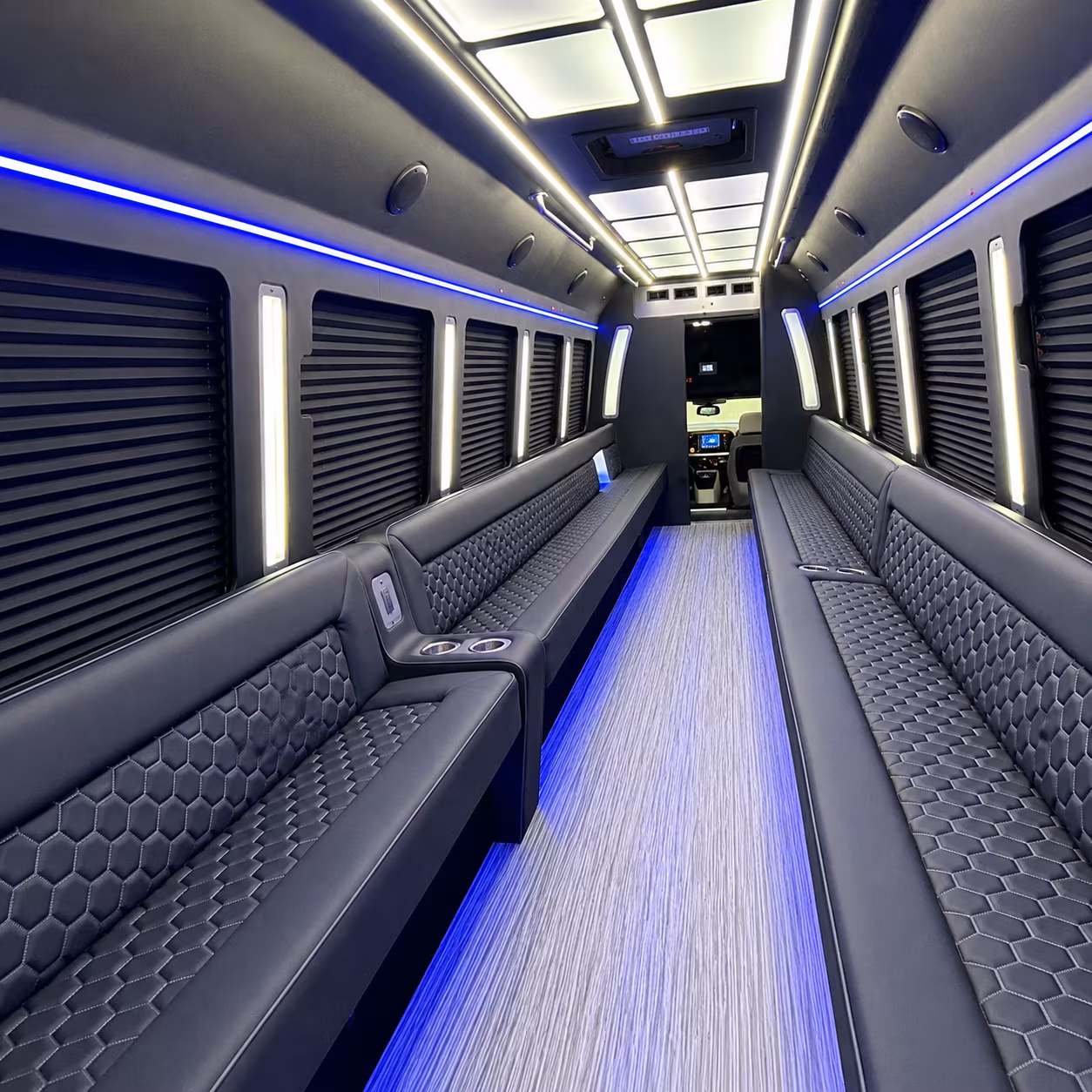 Torrance Private Event Transportation party bus exterior