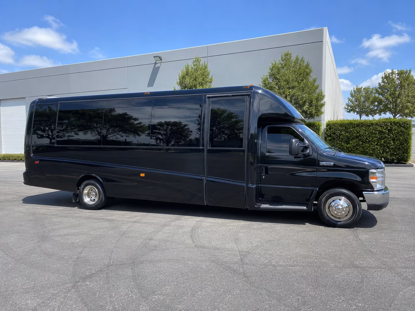 Torrance Private Event Transportation party bus exterior
