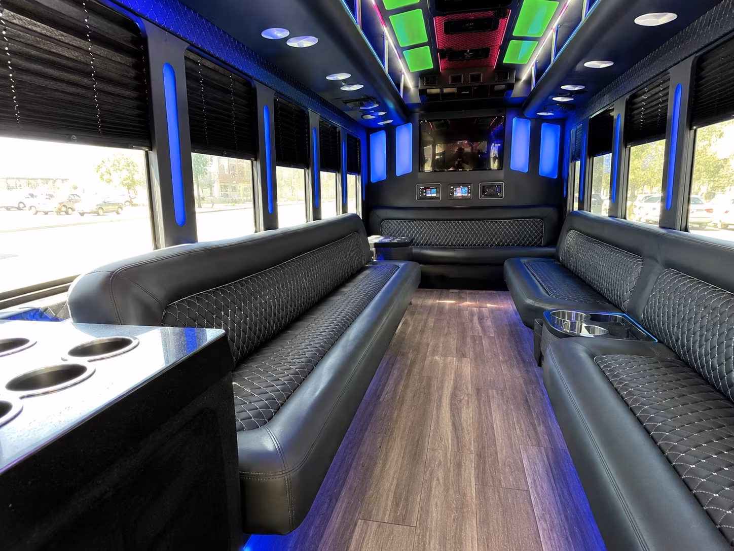 Torrance Private Event Transportation party bus exterior