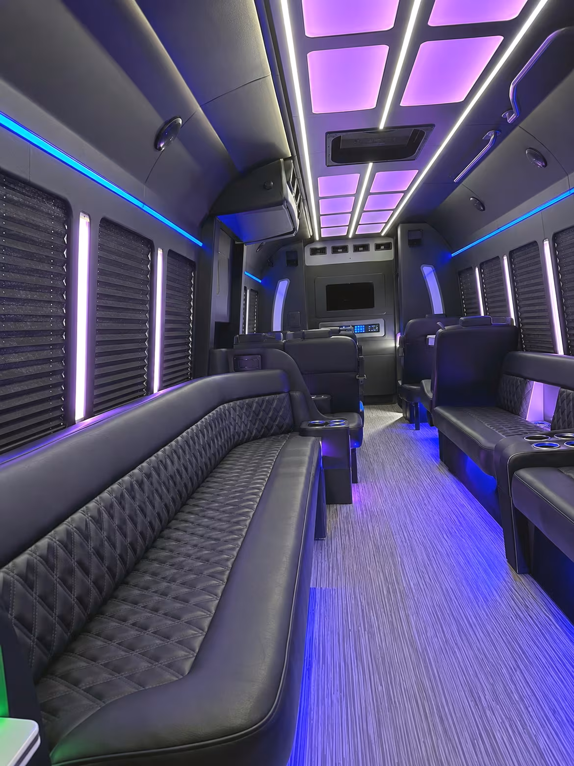 Torrance Prom & Homecoming Transportation party bus interior