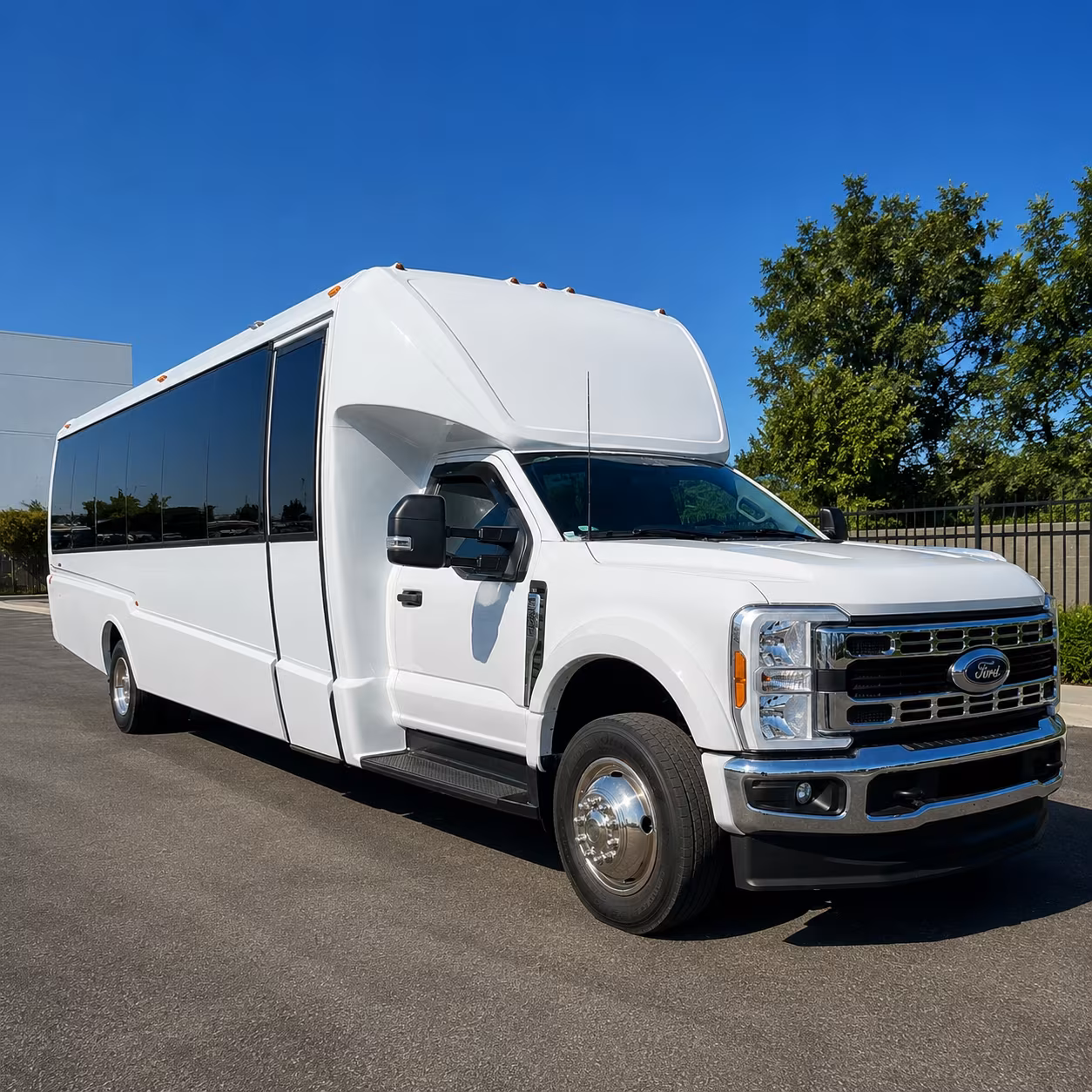 Torrance School Event Transportation party bus exterior