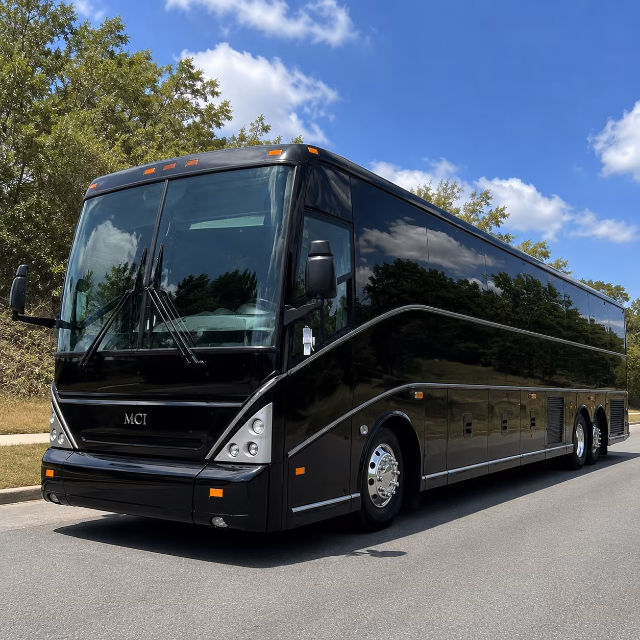 Torrance School Event Transportation party bus exterior