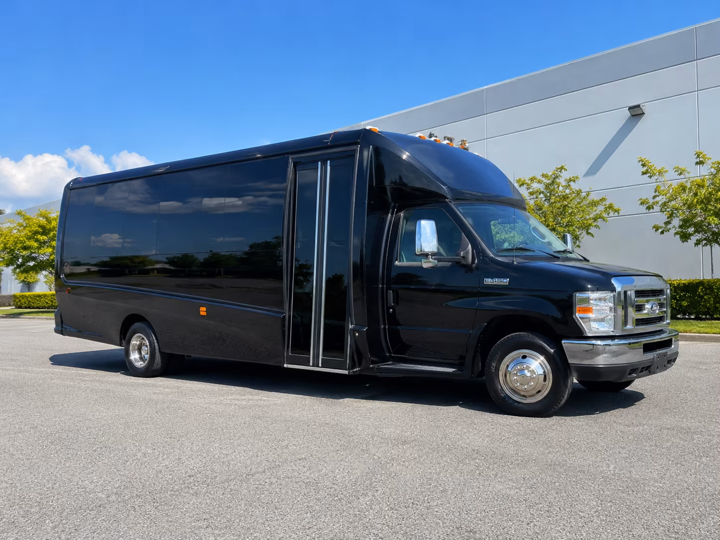 Torrance Wedding Transportation party bus exterior
