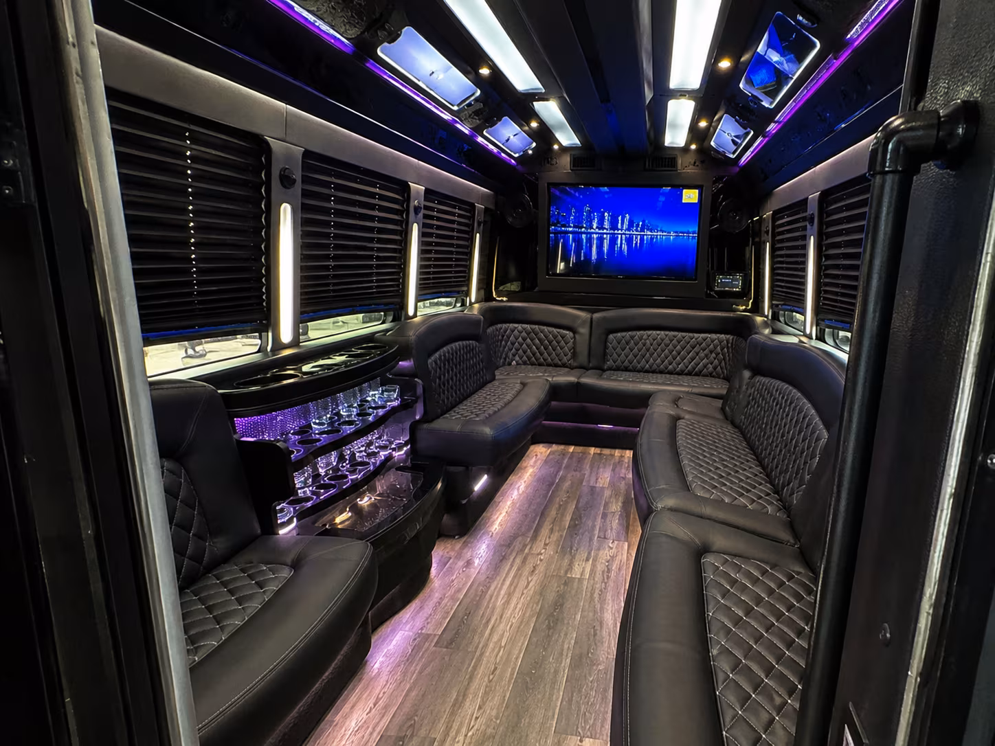 Torrance Wedding Transportation onboard seating
