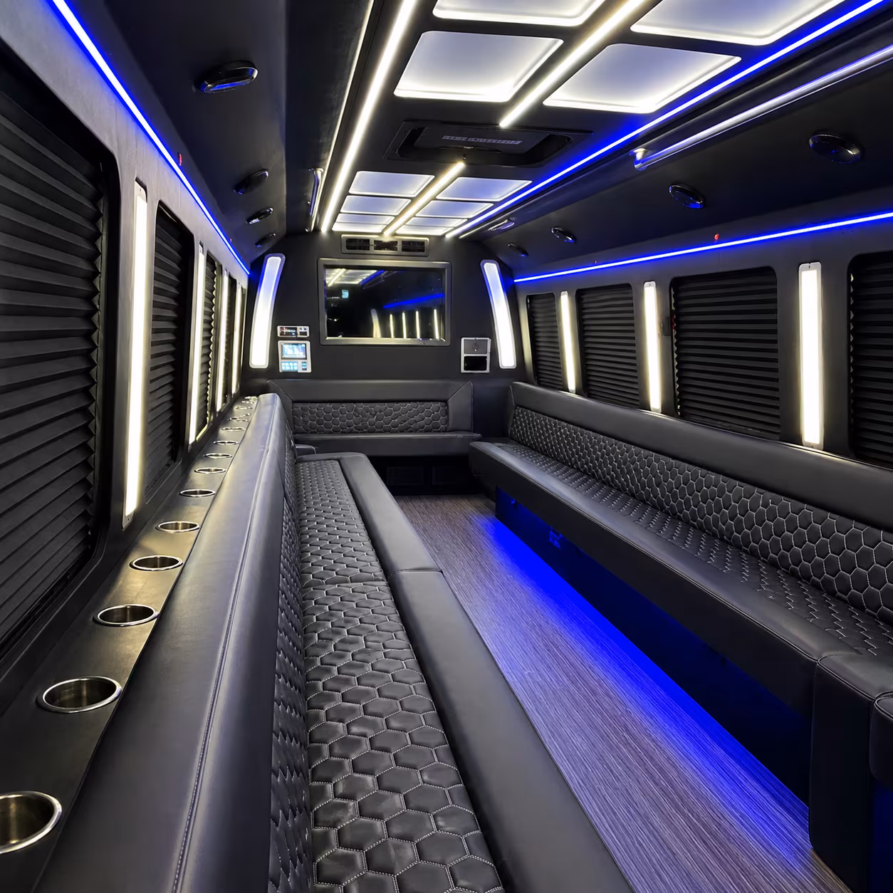 Torrance Wedding Transportation party bus exterior
