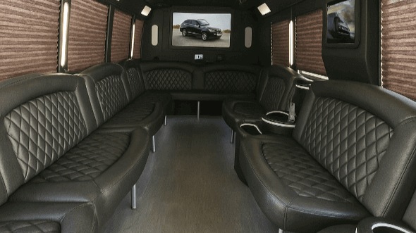 Interior of Torrance Party Bus Company's 20 Passenger Party Bus in Carson