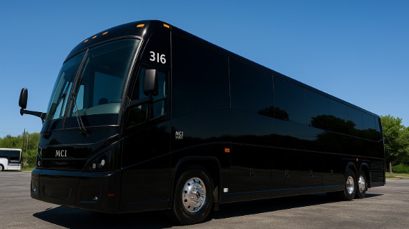 Exterior of Torrance Party Bus Company's 40 Passenger Party Bus in Redondo Beach