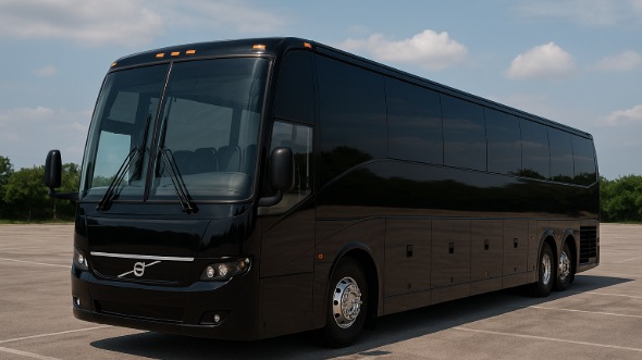Exterior of Torrance Party Bus Company's 44 Passenger Charter Bus in Torrance