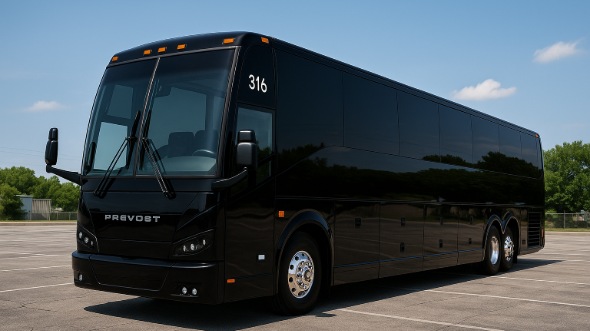 Exterior of Torrance Party Bus Company's 50 Passenger Party Bus in Carson