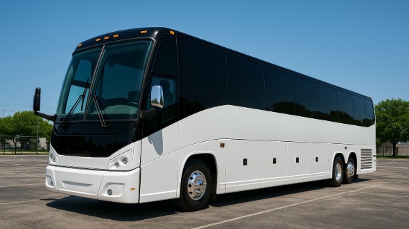 Exterior of Torrance Party Bus Company's 50 Passenger Party Bus in Long Beach
