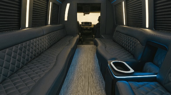 torrance 25 passenger party bus inside